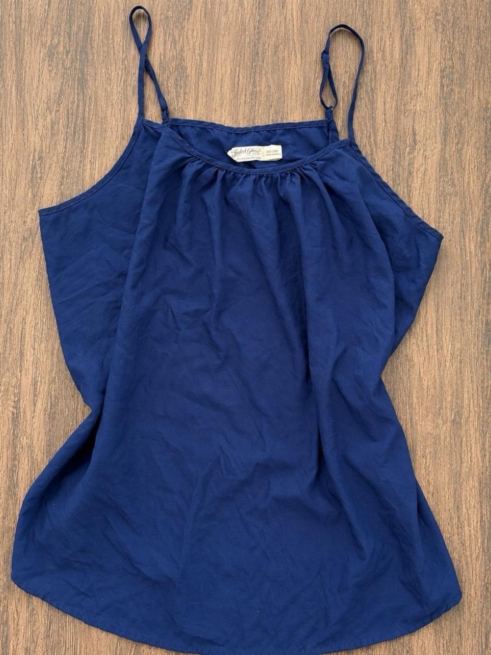 Navy Spaghetti Strap Tank Top